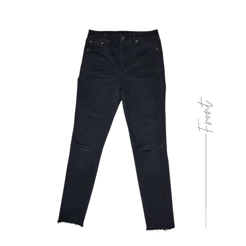 BLACK SUPER HIGH-RISE JEGGINGS